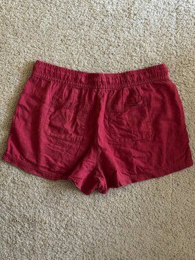 Gap Linen Shorts - High Rise - Red